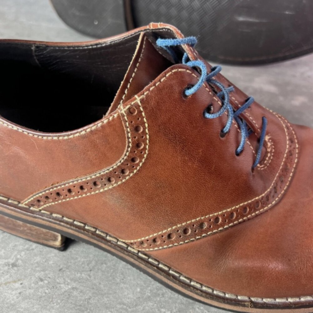 COLE HAAN Drake C10509 Men's Lace Up Oxford Dress Shoe Brown Size 11